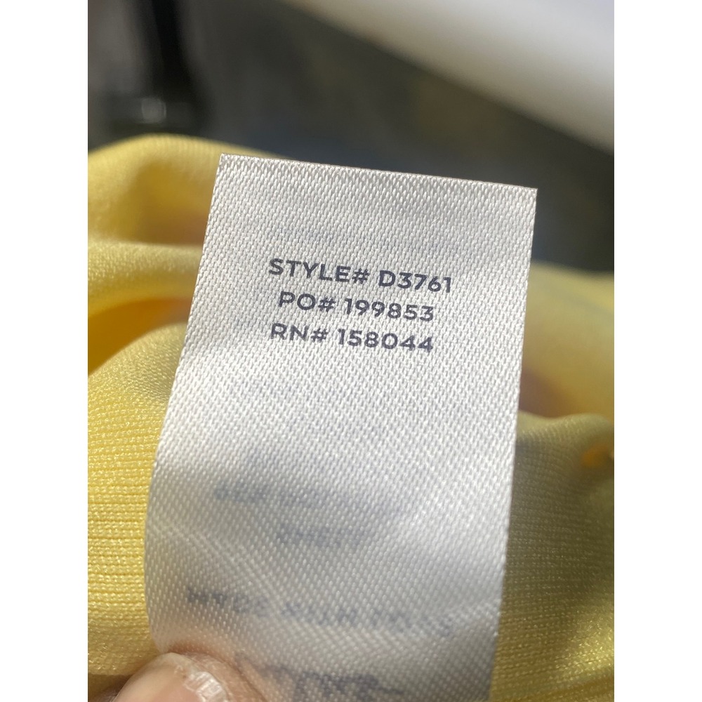 Lulus Pale Yellow Off the Shoulder Knotted Midi Dress D3761 Womens Size L - Picture 7 of 8